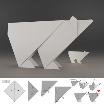 Bear origami images â browse photos vectors and video