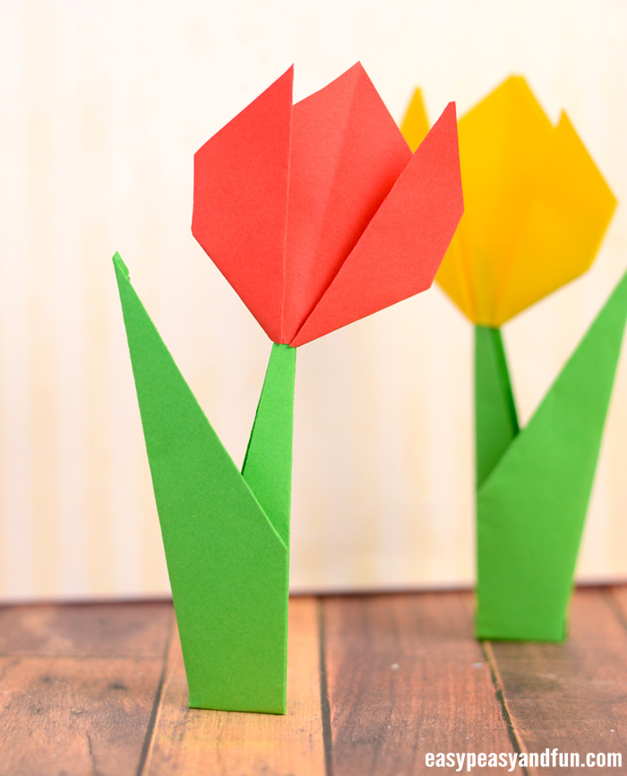 Easy origami flowers