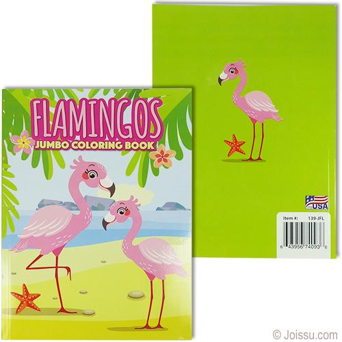 Coloring activity bk flamingos â office supplies