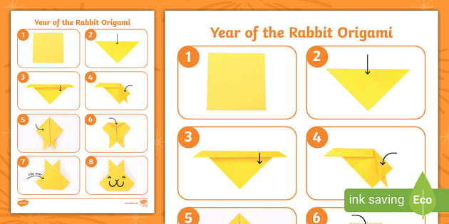 Year of the rabbit origami activity teacher