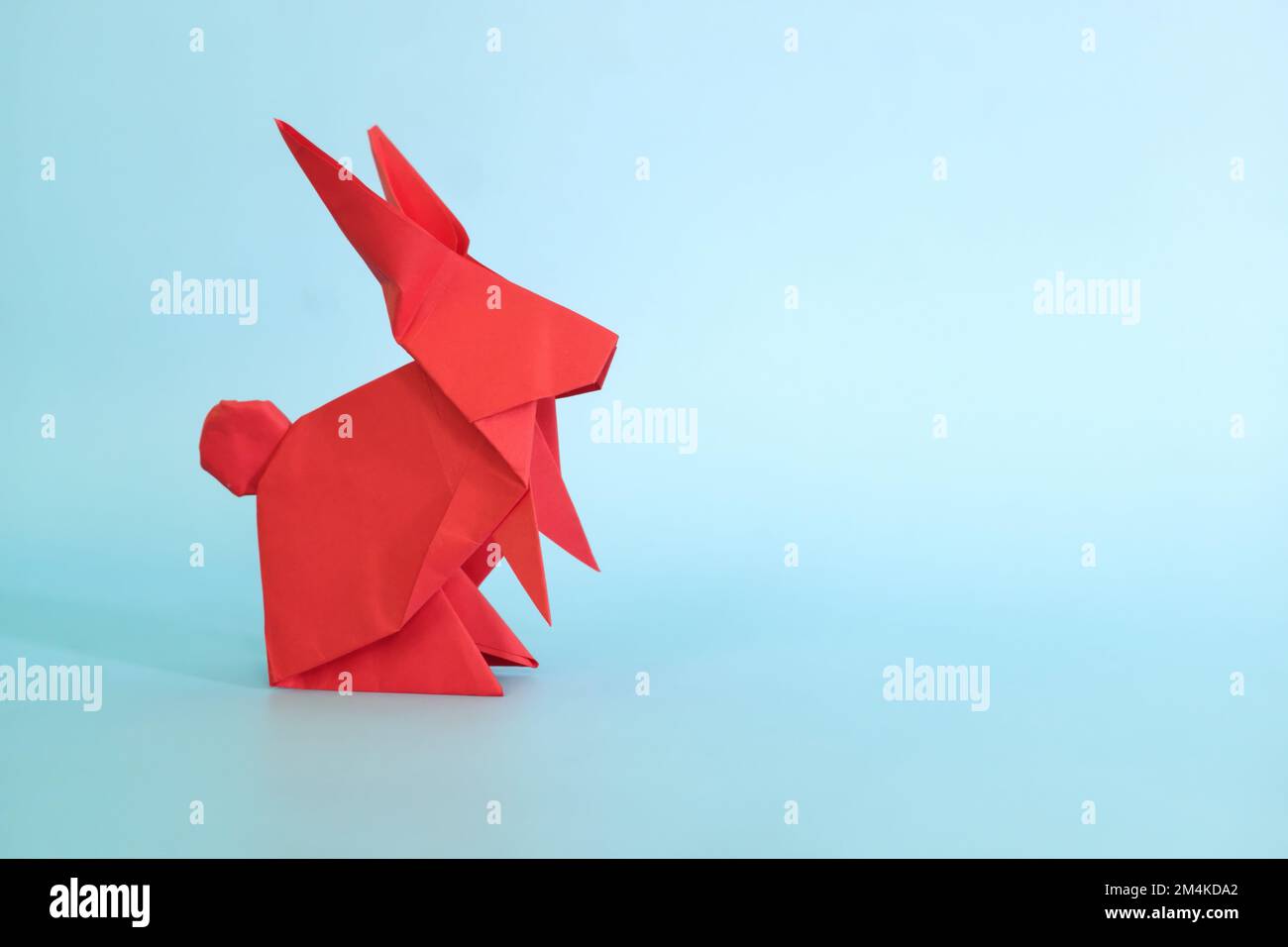 Rabbit origami icon hi