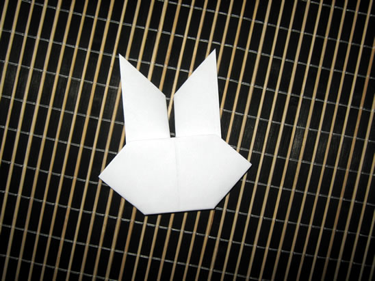 How to make origami rabbits heads craft for chinese new year