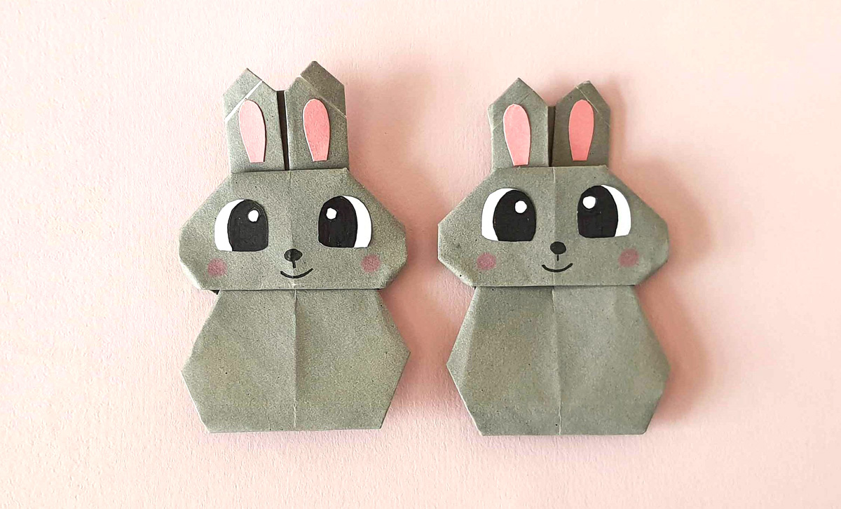 Origami bunny rabbit step by step moms and crafters