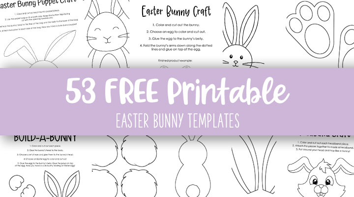 Easter bunny templates outlines