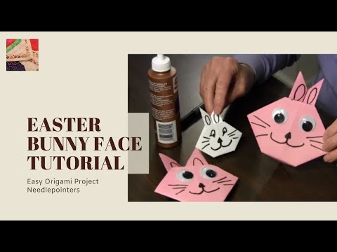 How to make origami bunny face