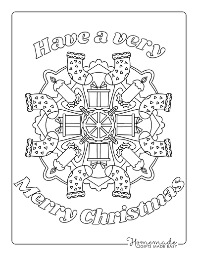 Free christmas coloring pages for kids adults