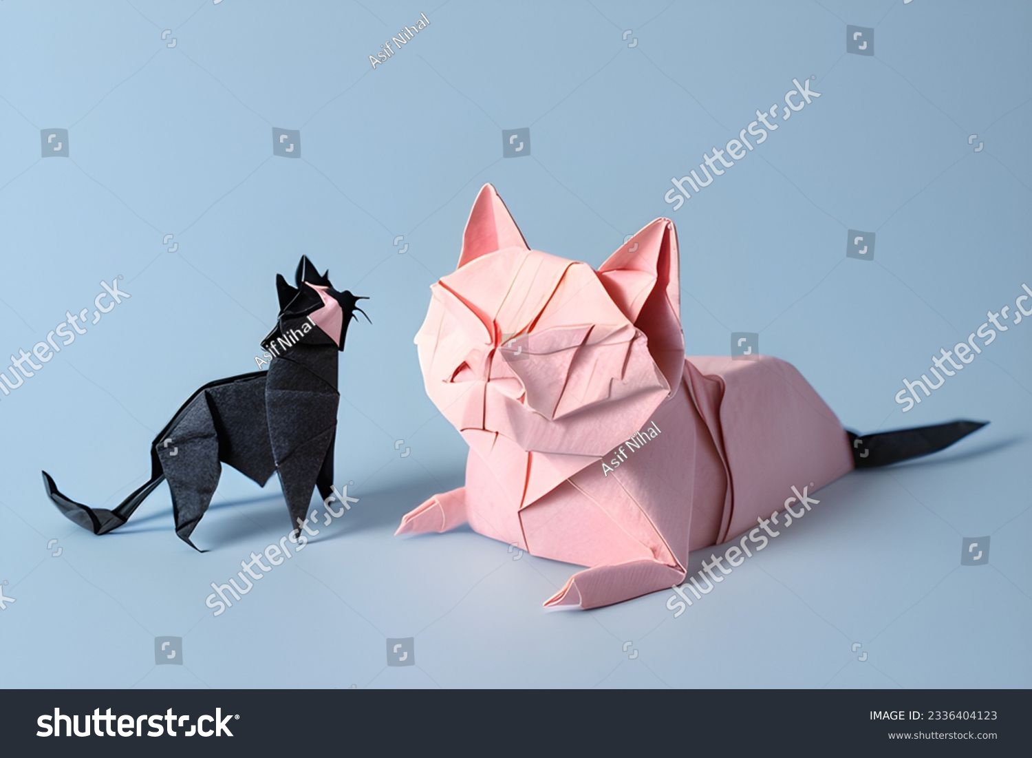 Thousand cat origami royalty