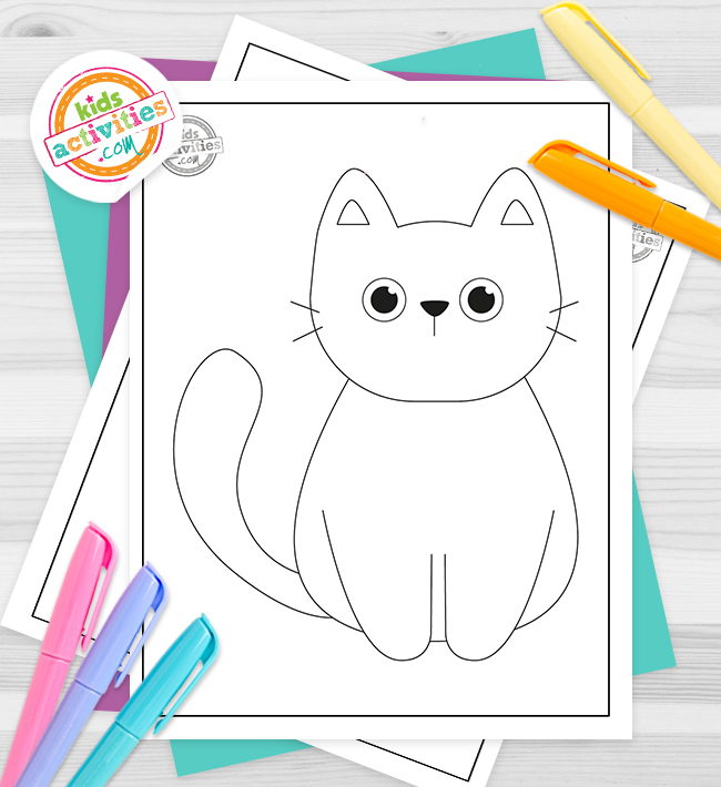 Free printable black cat coloring pages kids activities blog