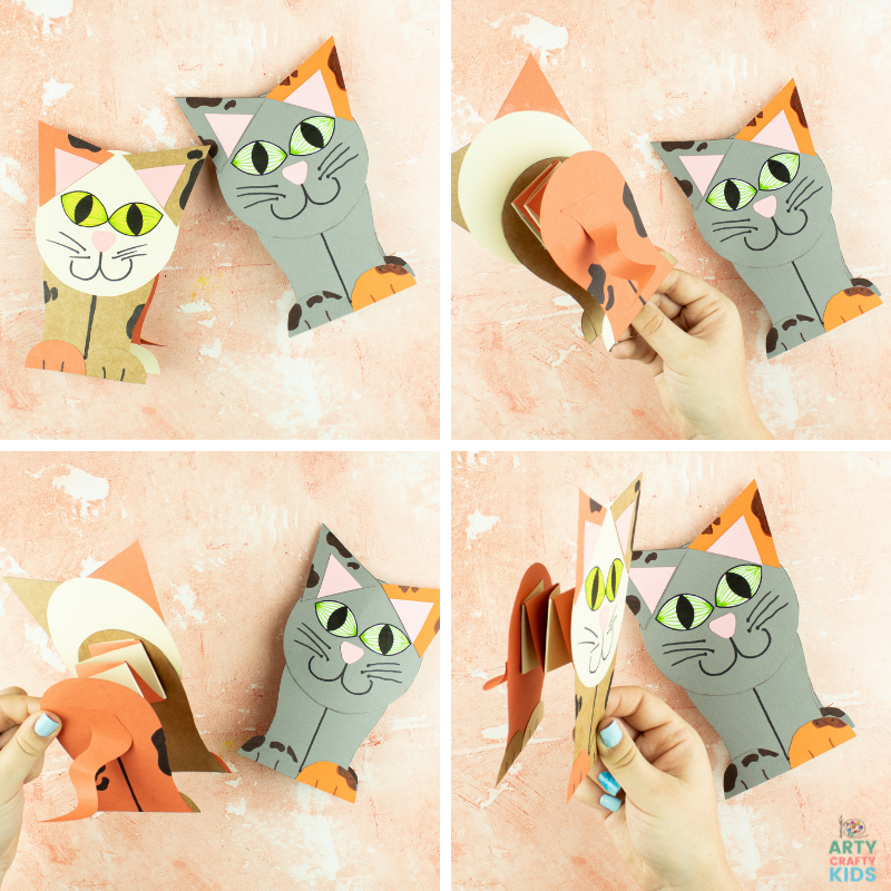 Slinky cat craft