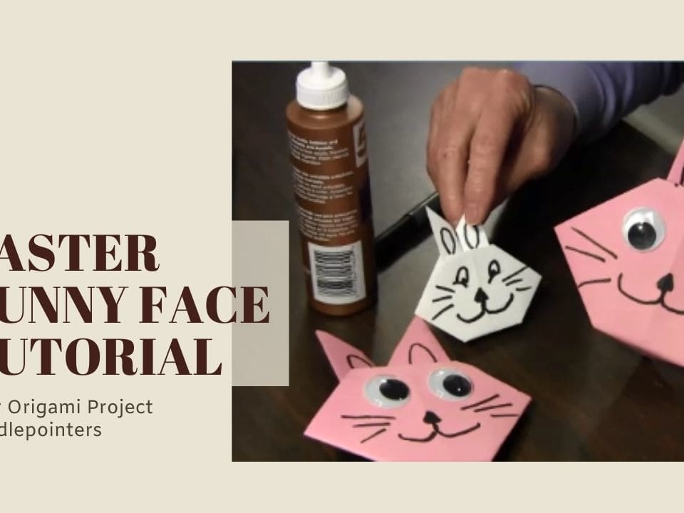 How to make origami bunny face
