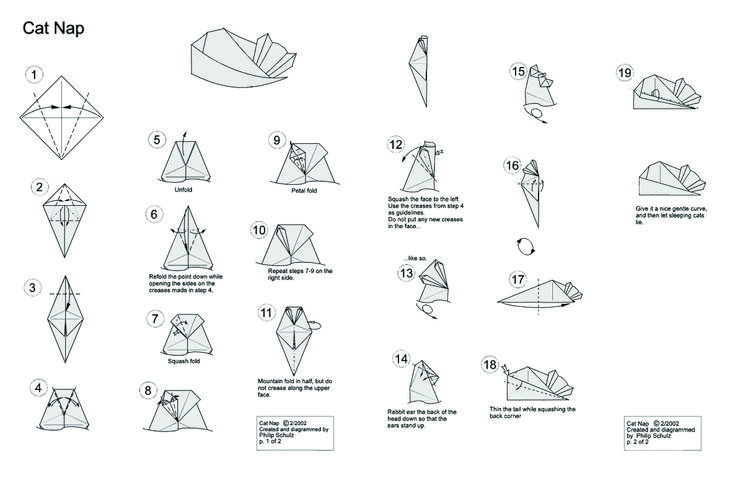 Archaicely origami cat instructions make an origami cat bookworm bear origami cat instructions origami origami cat instrâ origami cat origami bear origami