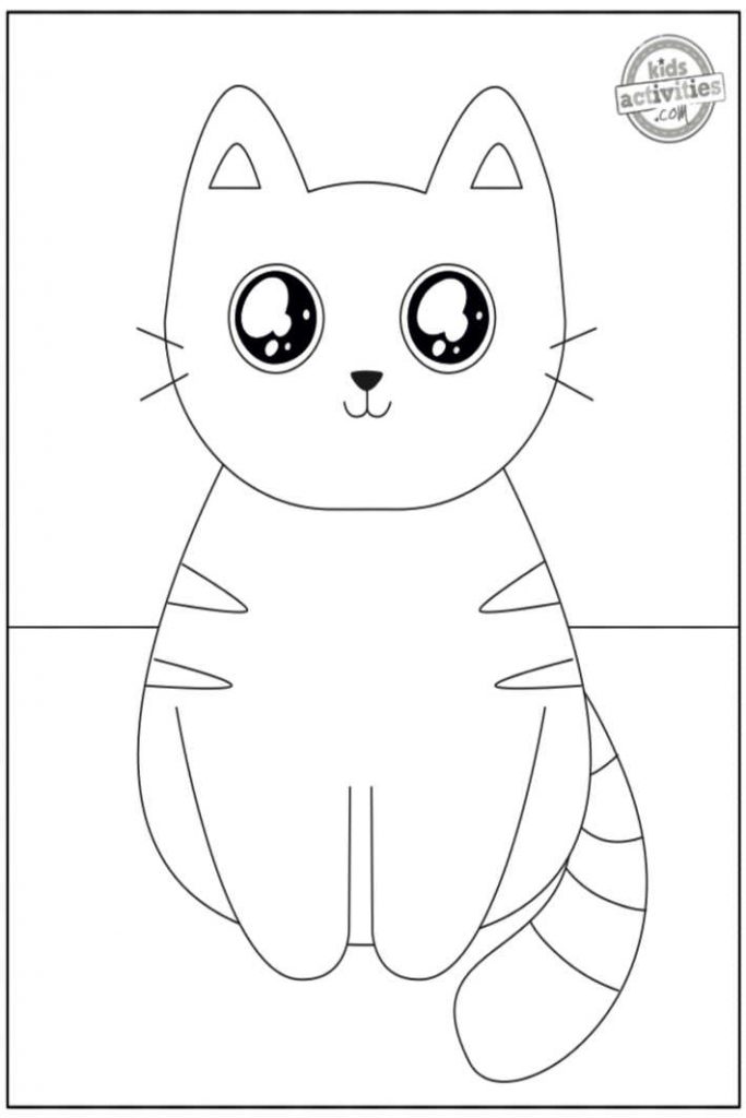 Free printable cute kitty coloring pages kids activities blog