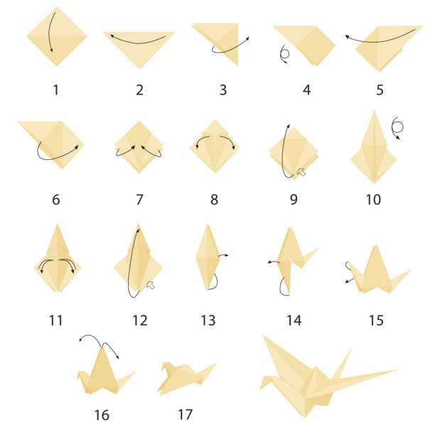 Origami instructions stock photos pictures royalty