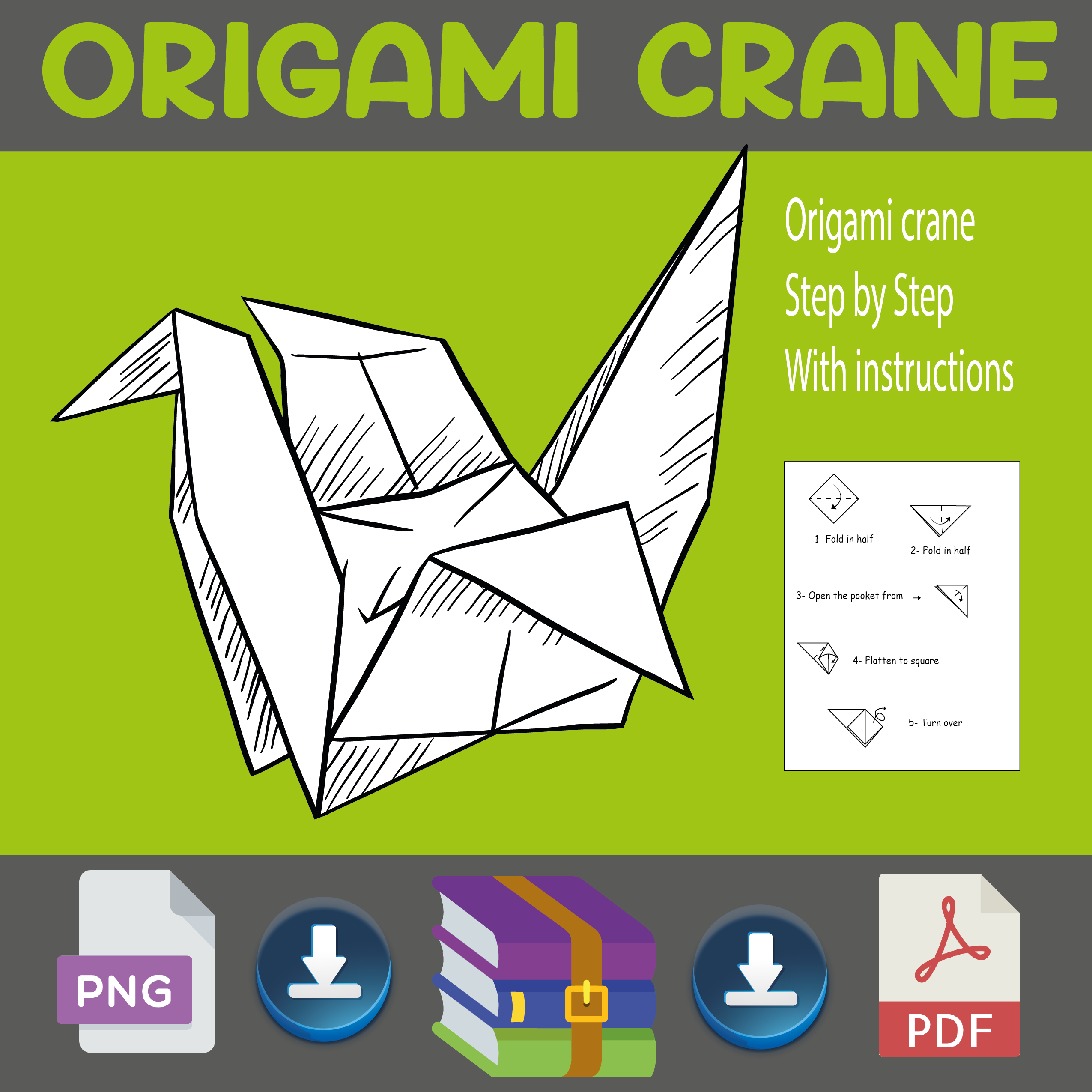 Origami crane made by teachers