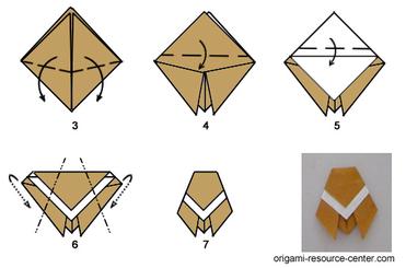 Origami cicada origami paper bugs diagram origami resource center