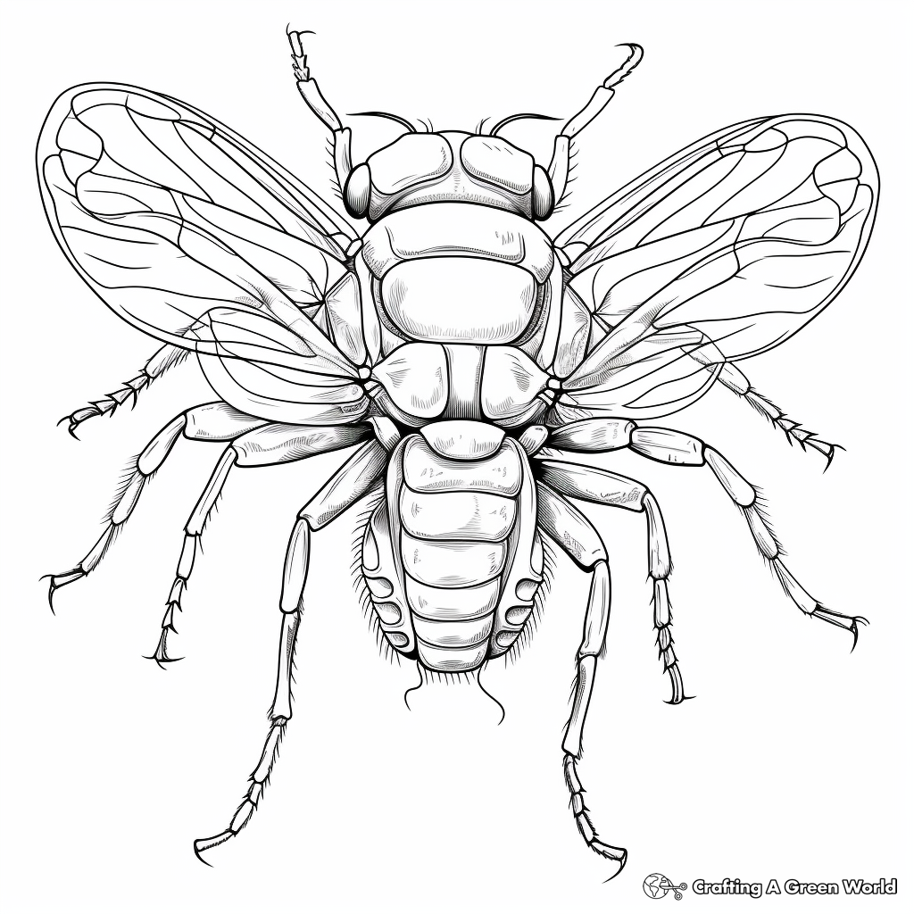 Cicada coloring pages