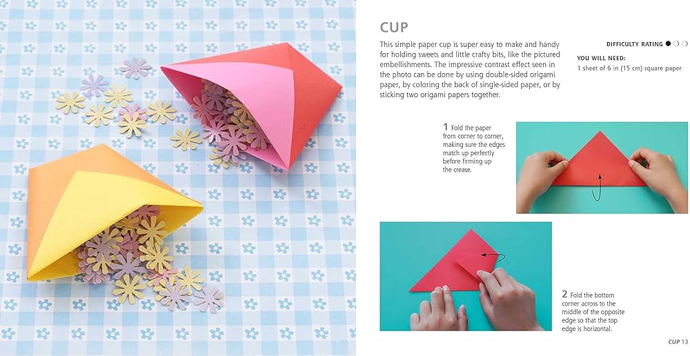 Essential origami paper block plus