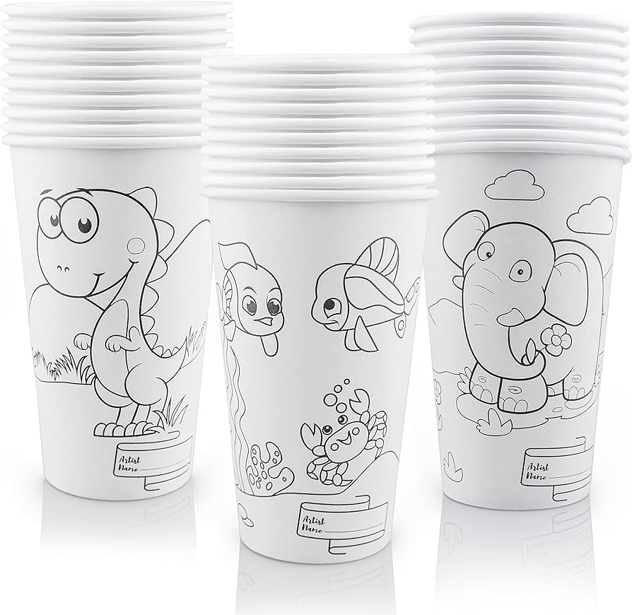 Cupslock coloring paper cups â