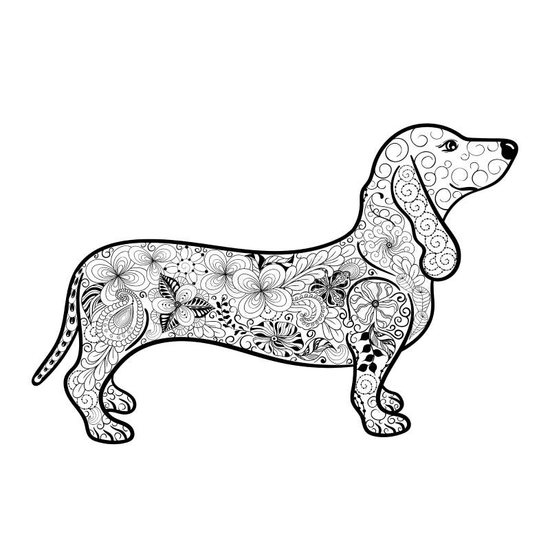 Dachshund line stock illustrations â dachshund line stock illustrations vectors clipart