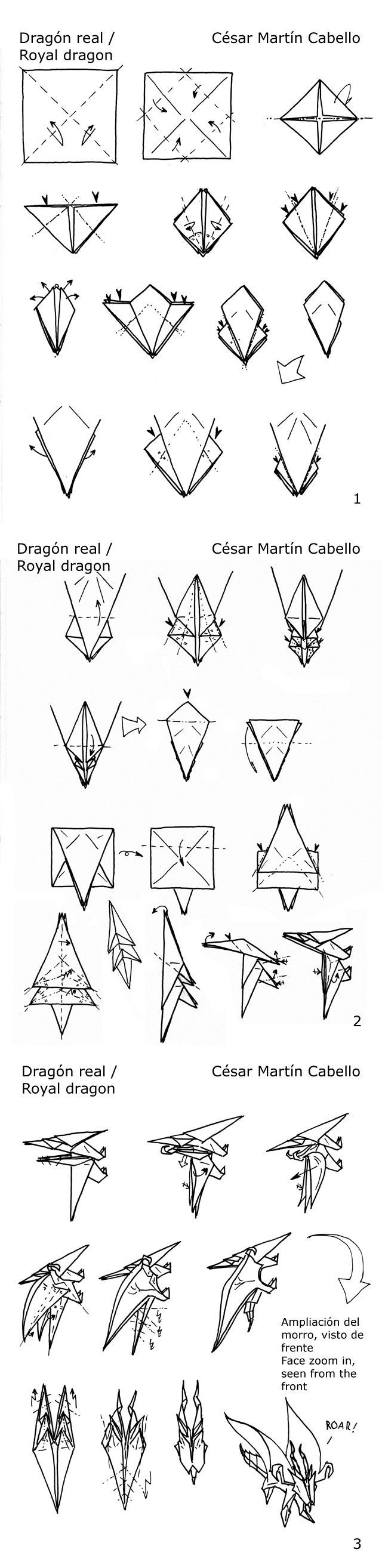 Jetissnet origami diagrams origami structions dragon origami structions