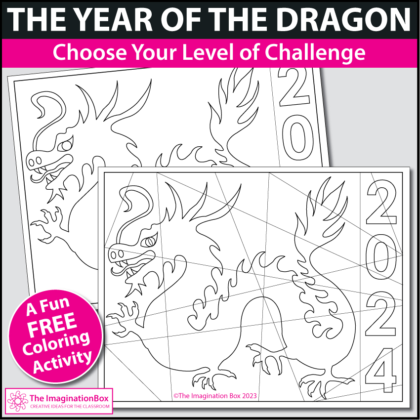 Free chinese new year coloring pages the year of the dragon