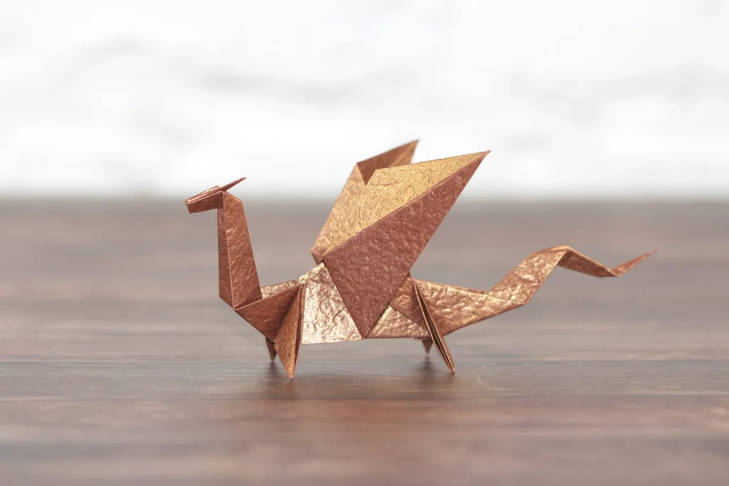 Origami dragon tutorial