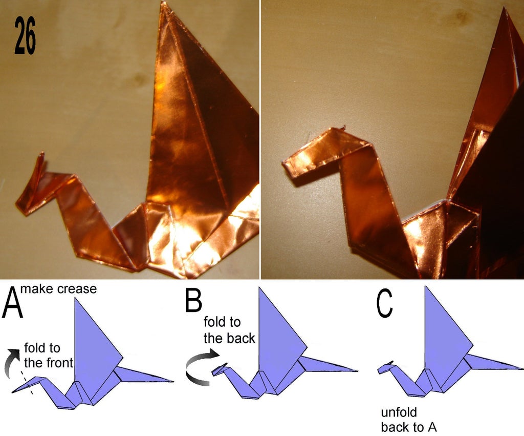 How to make an origami dragon steps