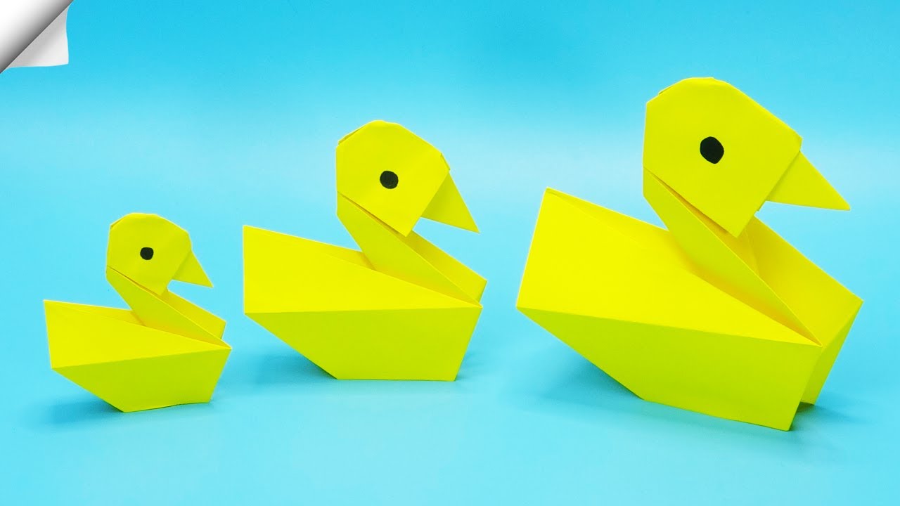 How to ake a paper duck easy origai duck