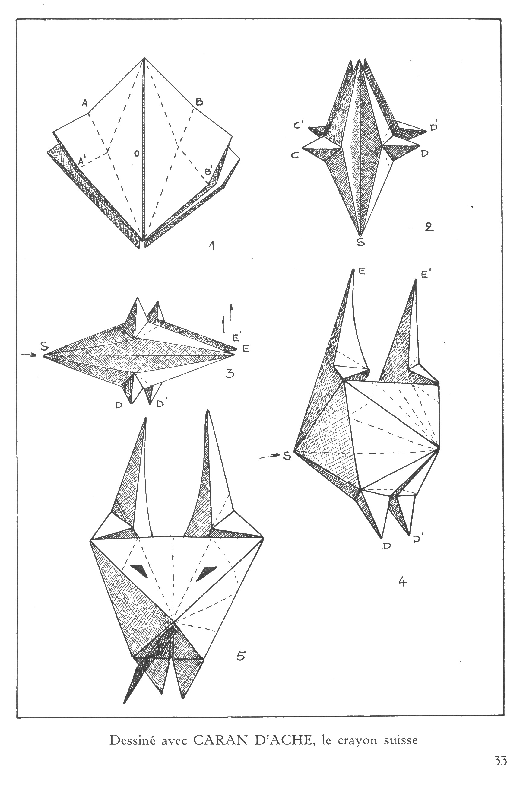 Advanced origami free printable papercraft templates