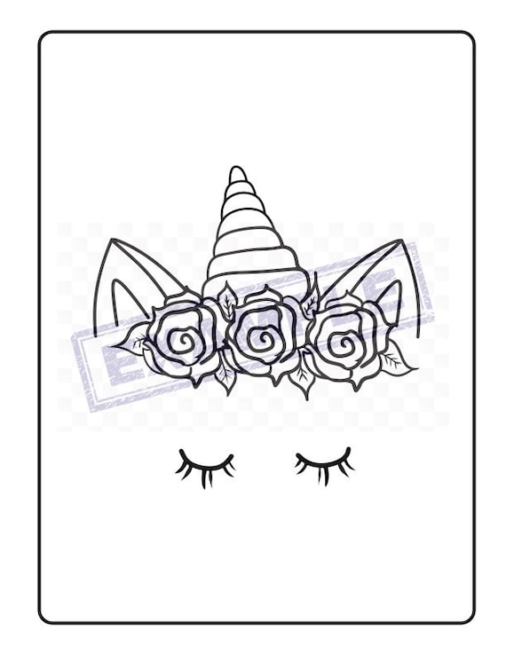 Unicorn coloring pages adorable pdf full x cute unicorns for kids