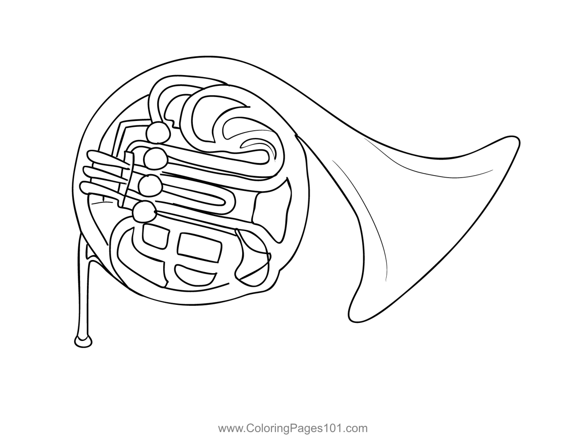 Yamaha french horn tuba colorg page colorg pages french horn prtable colorg pages