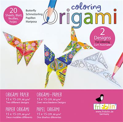 Coloring origami