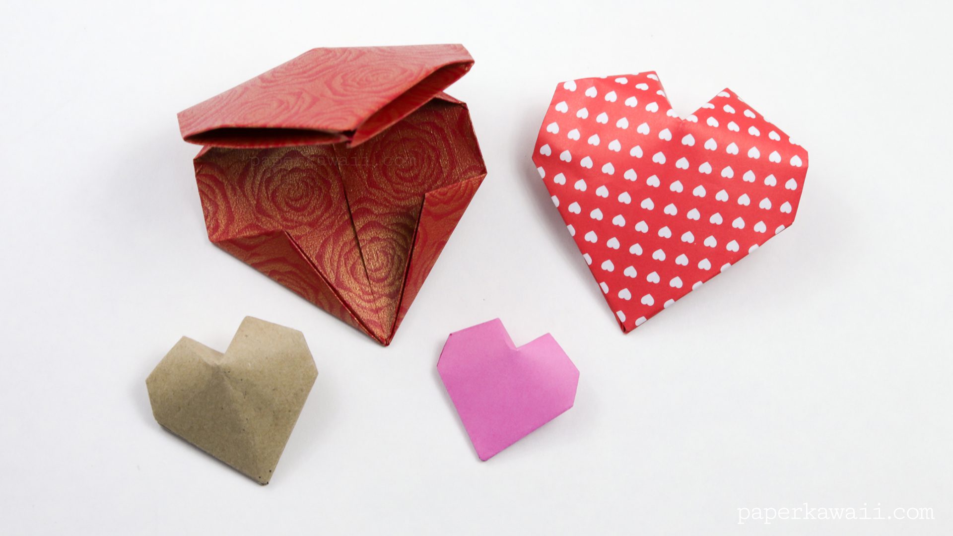 Origami d puffy heart instructions