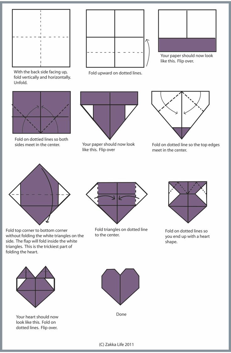 Zakka life craft origami heart valentines origami heart instructions origami heart easy origami heart