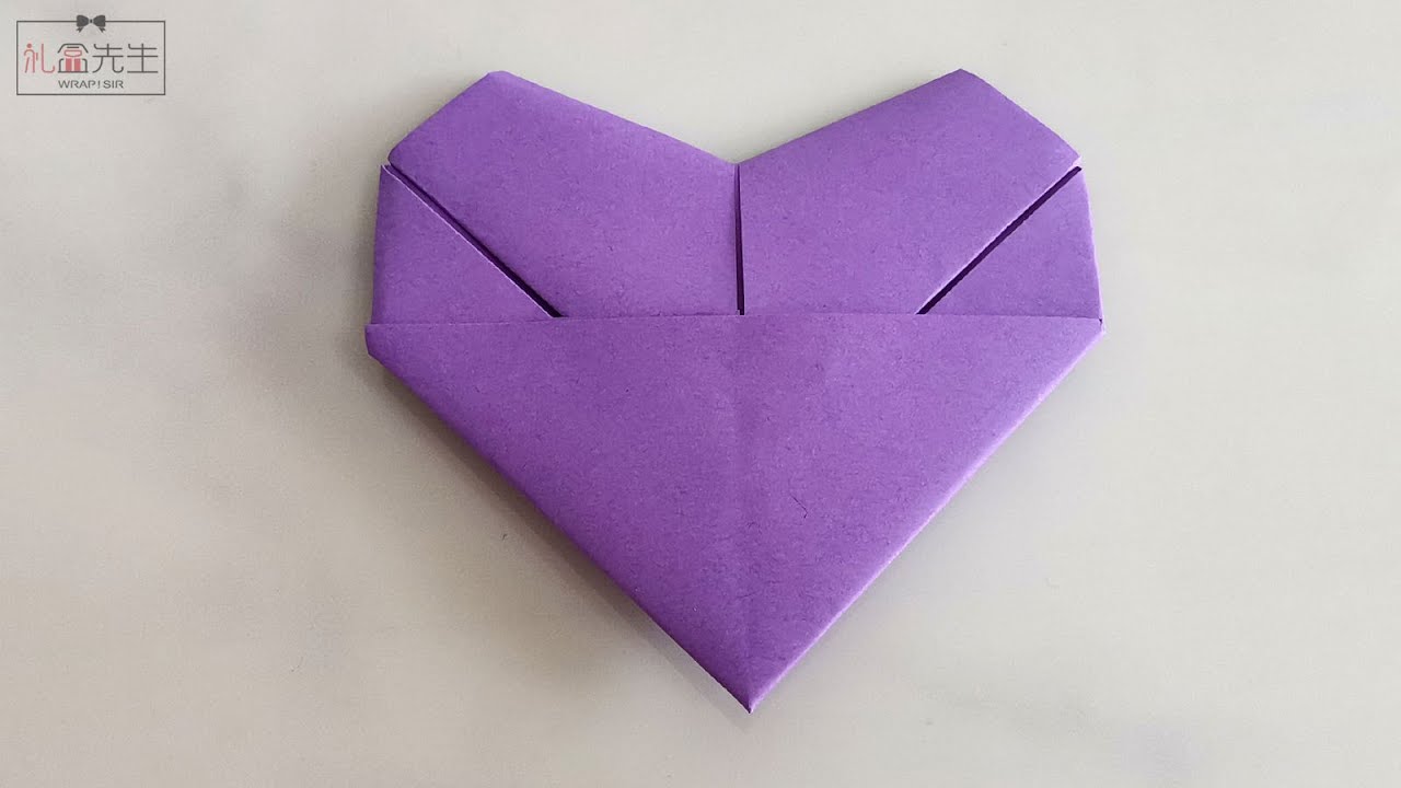 How to make an origami heart shape note folding a love letter into a heart