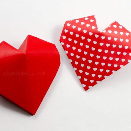 Origami hearts