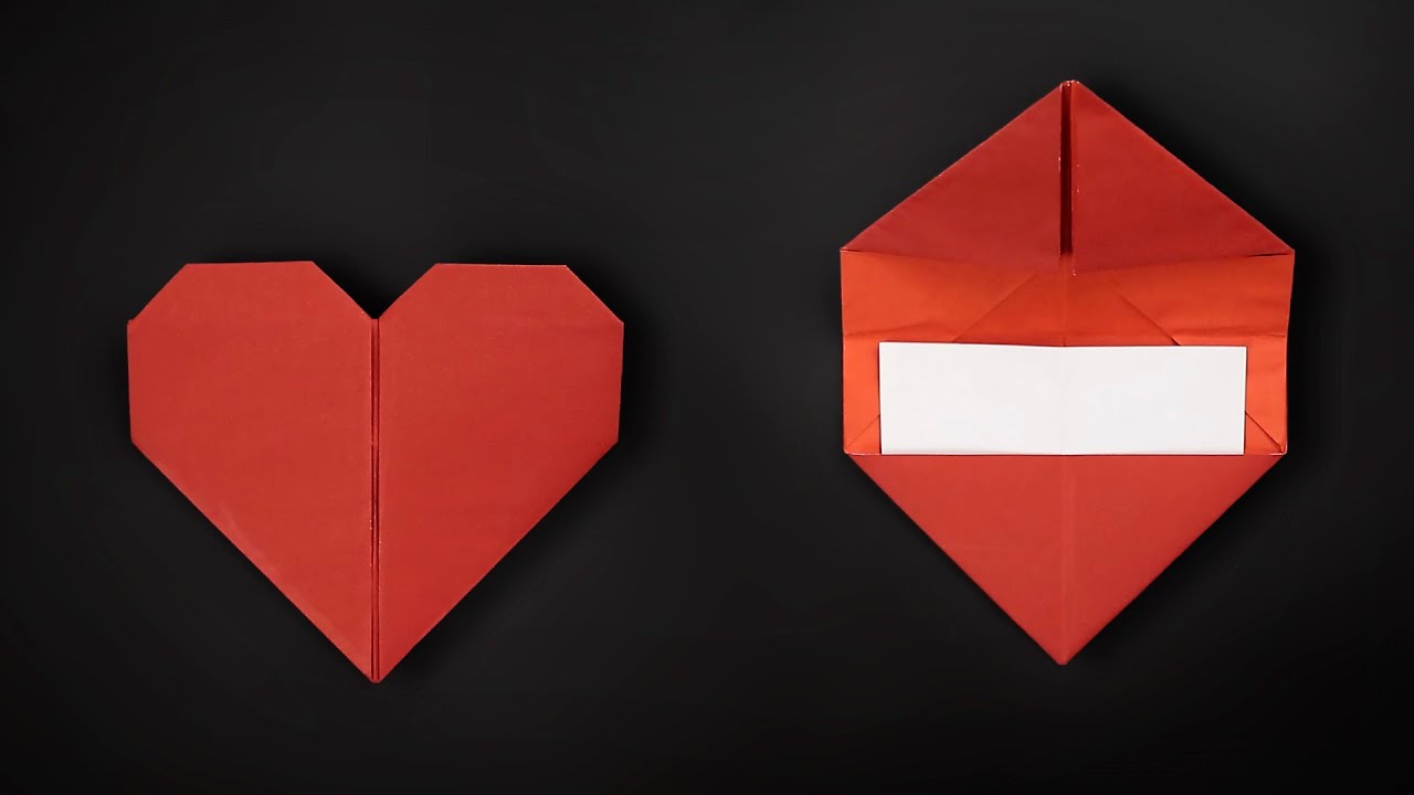 How to make a heart envelope