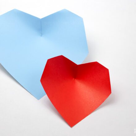 Origami hearts