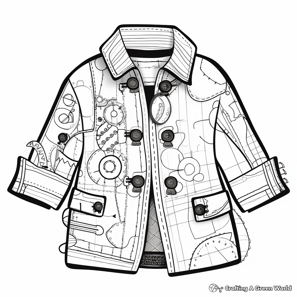 Jacket coloring pages