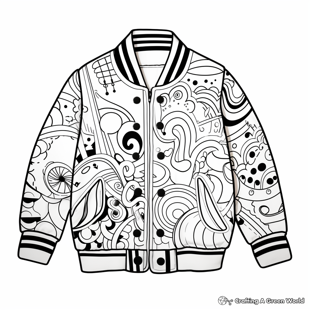 Jacket coloring pages