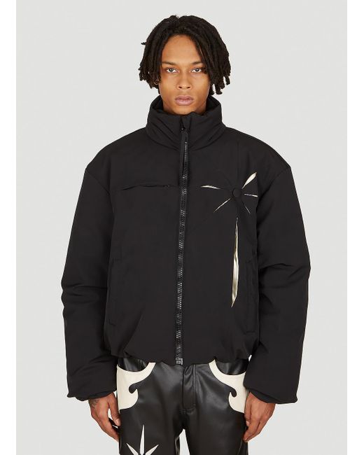 Kusikohc origami bomber jacket in black for men