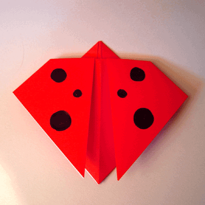 Origami ladybug instructions