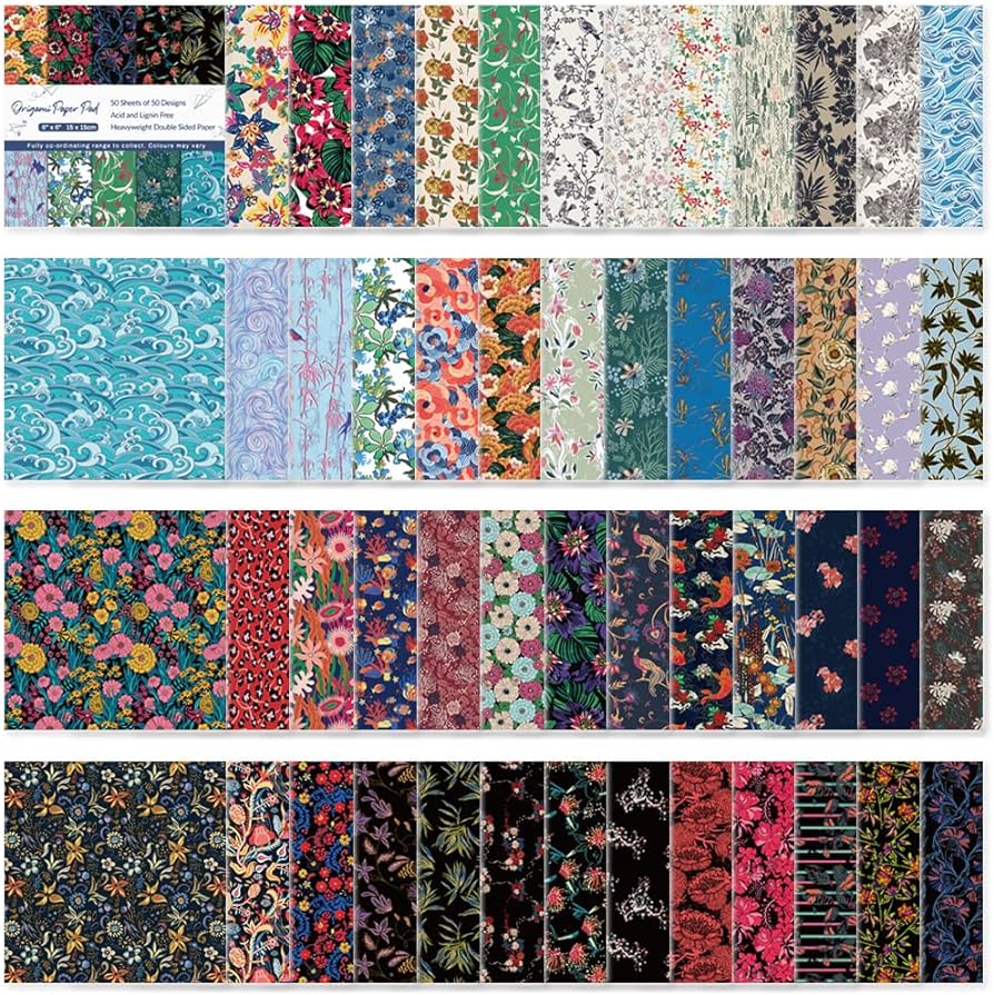 Origami paper kit sheets inch square double sided color vivid japanese washi chiyo colors for hand crafts origami paper arts creativity flowers arts crafts sewing