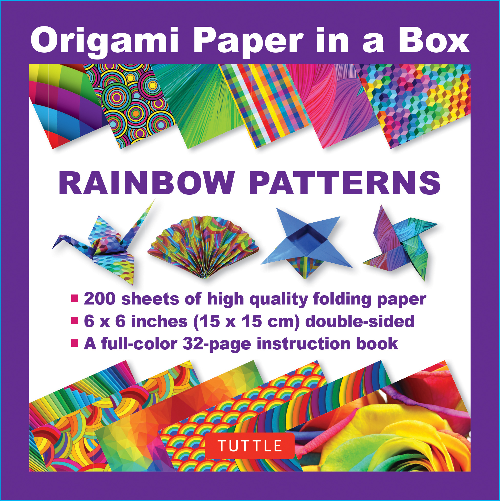 Origami paper in a box