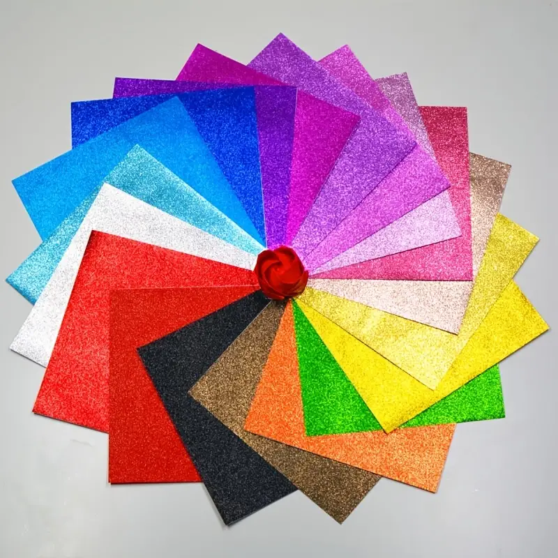 Origami vivid colors flash drill origami square paper