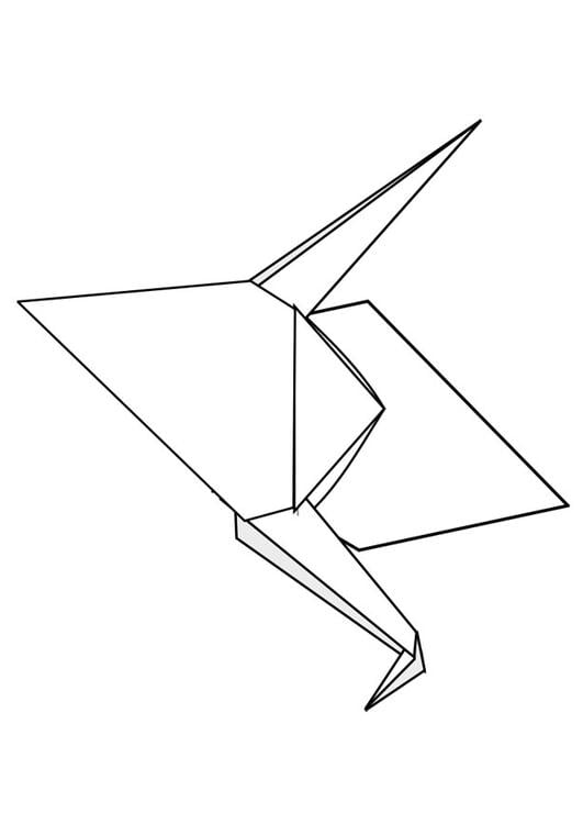 Coloring page origami