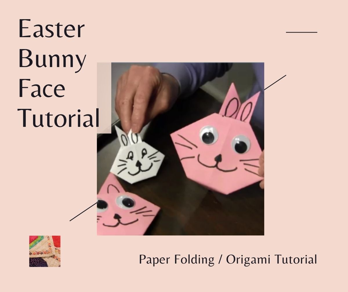 How to make origami bunny face