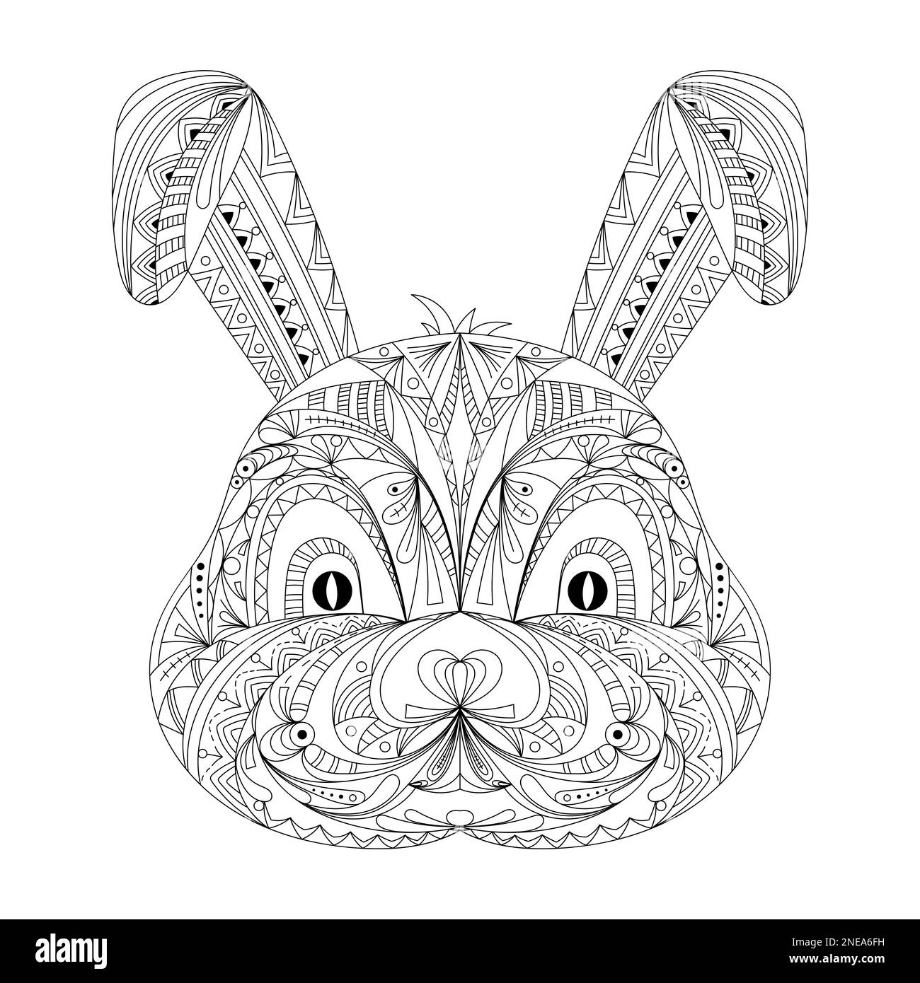 Bunny origami black and white stock photos images