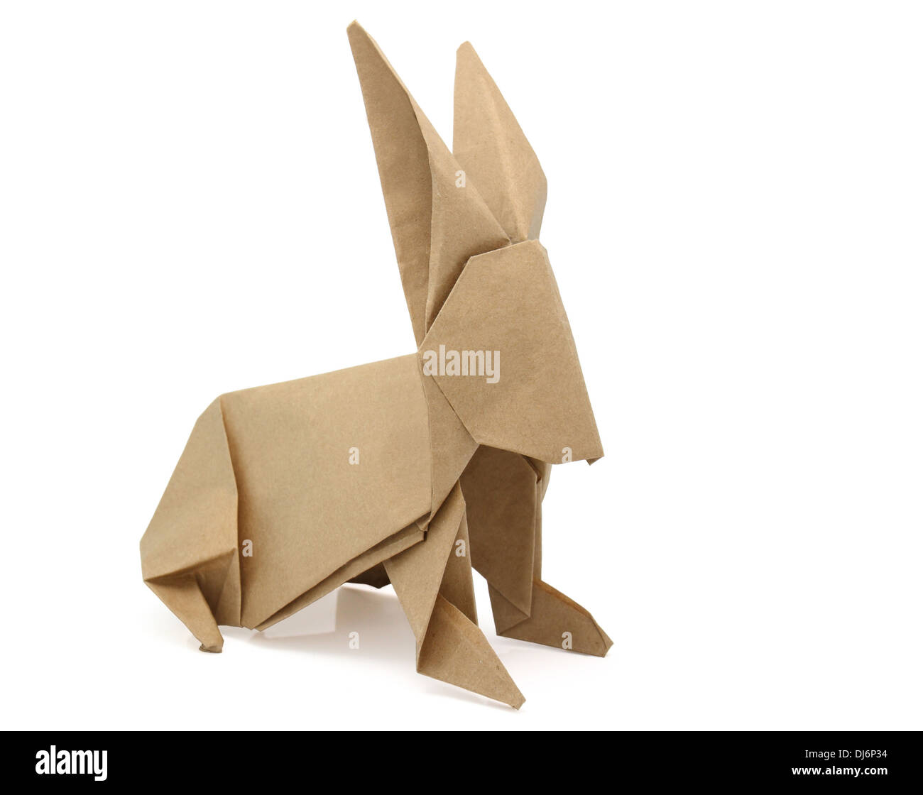 Rabbit origami icon hi