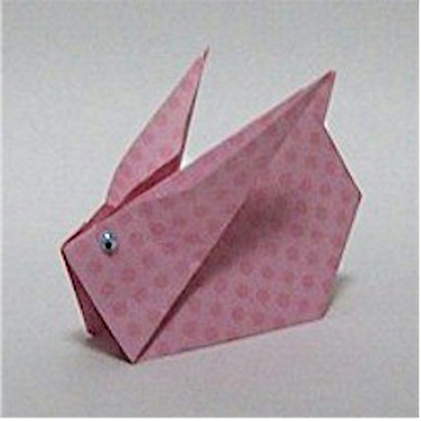 Origami bunny craft